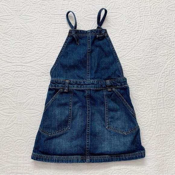 Tea Collection Backless Denim Jumper Skirtall - Picture 1 of 3